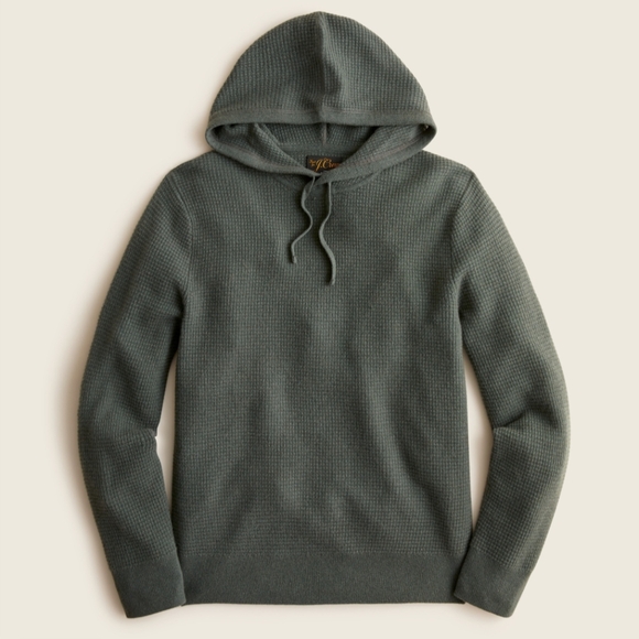 J. Crew Other - J Crew Cashmere Waffle Hoodie, men's M